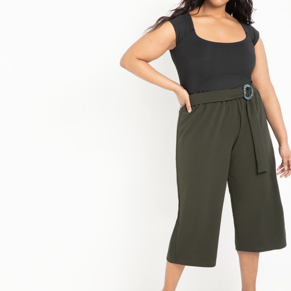 Square neck Tee by Eloquii, Black. 20, 24, 26, 28 - Picture 3 of 3